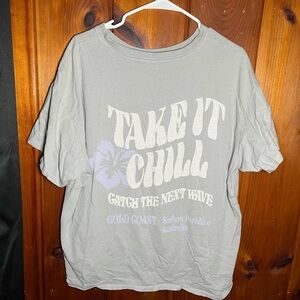 This basis t-shirt is a large. And in good shape